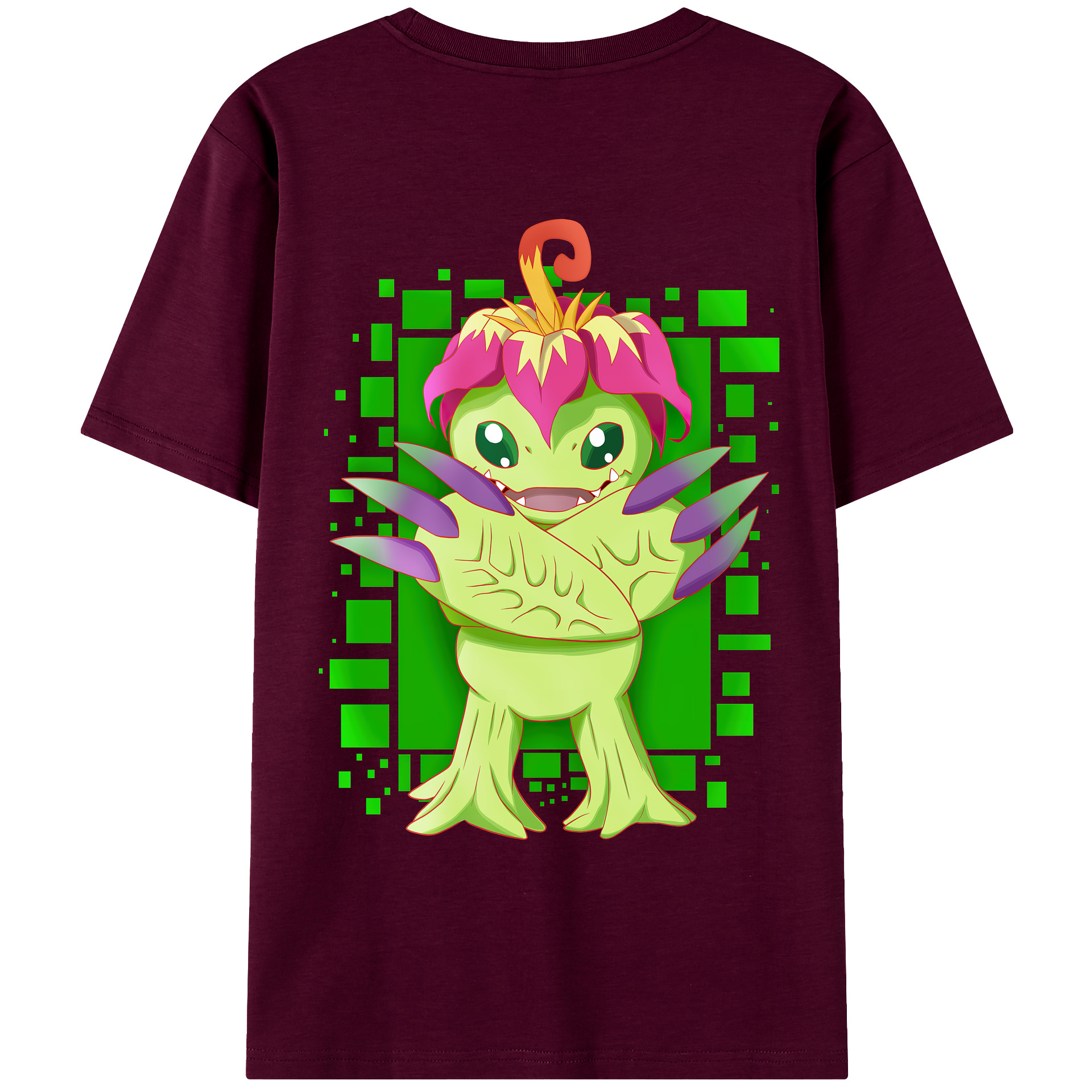 （画像用） Digimon デジタルモンスター/デジモン レディース半袖Tシャツ(バックプリント)